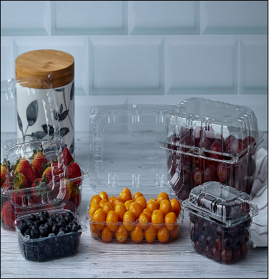 Empaque para frutas y hortalizas con sistema de ventilación que conserva y protege los productos por más tiempo en el punto de venta.