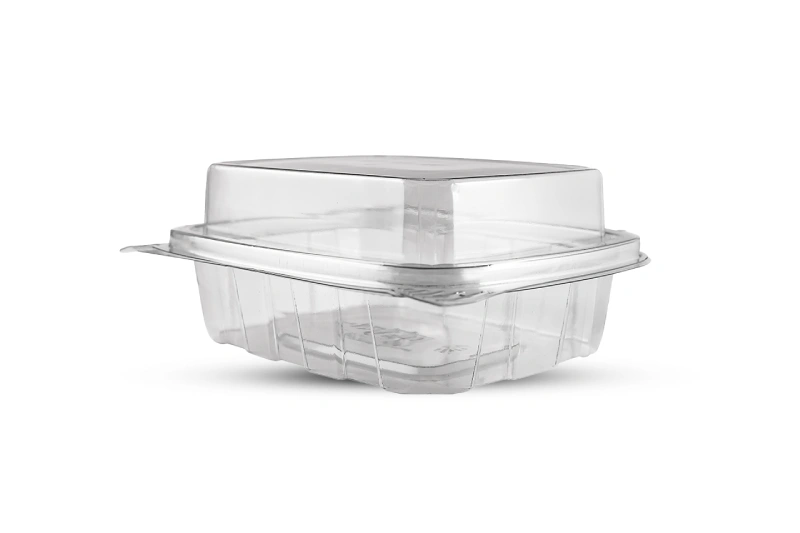 Multipurpose packaging made from recycled PET with a semi-airtight seal
