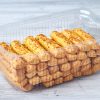 Recipiente plástico sostenible con galletas dentro